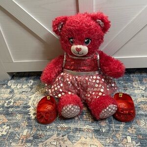 Barbie Pink Sparkle Teddy Bear from Build-A-Bear Workshop.